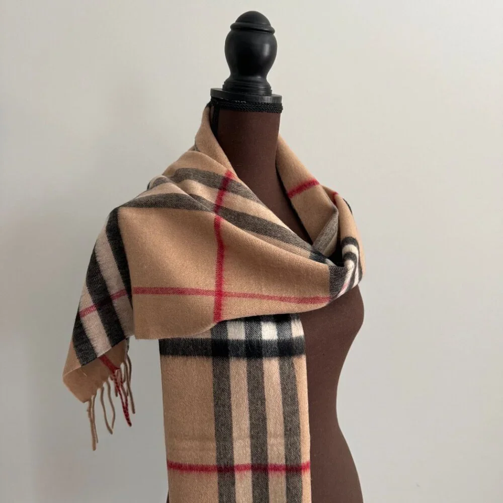 NWT Unisex Burberry Iconic Cashmere Scarf - Picture 12 of 13